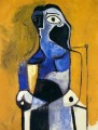 Mujer sentada cubista de 1960 Pablo Picasso